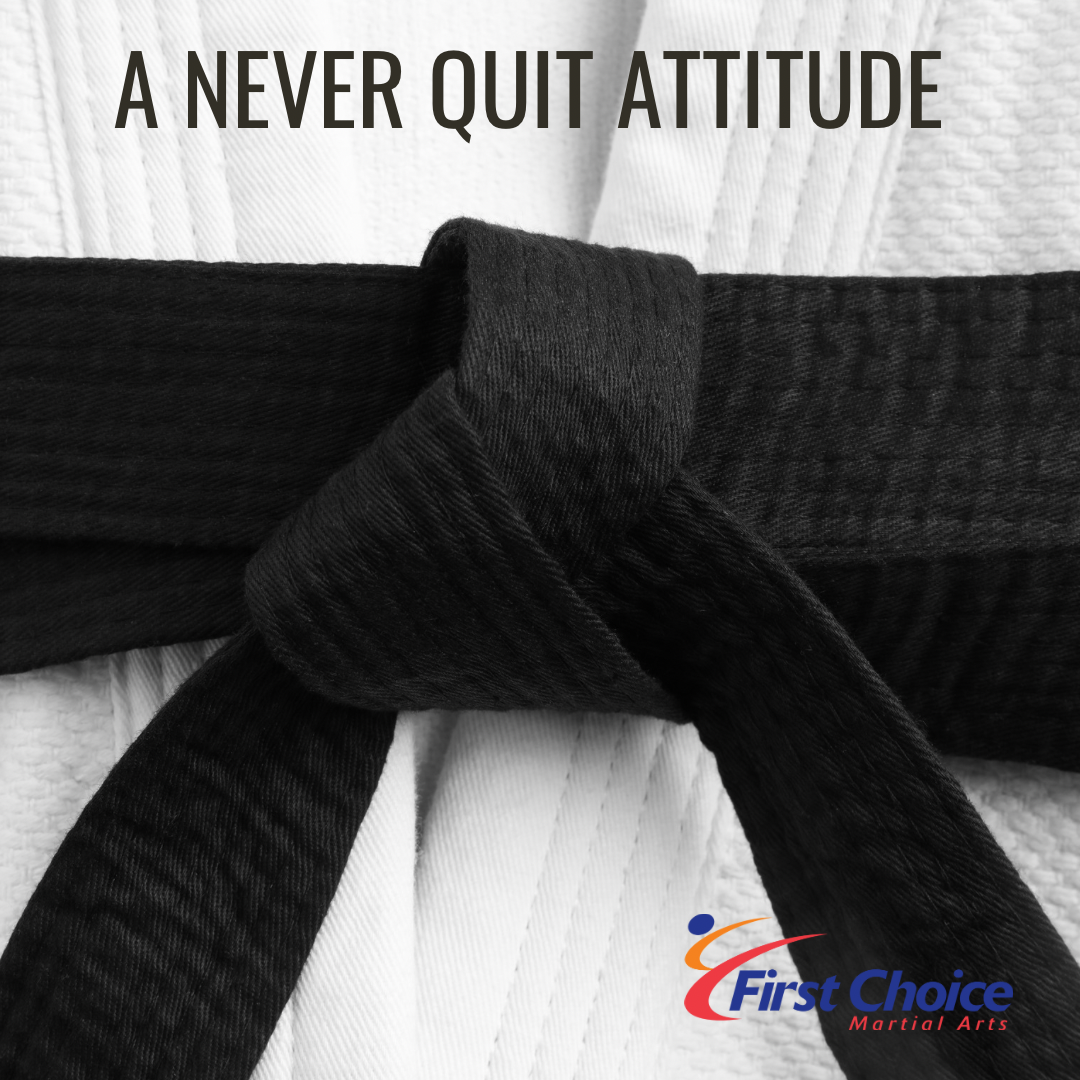 A Never Quit Attitude First Choice Martial Arts